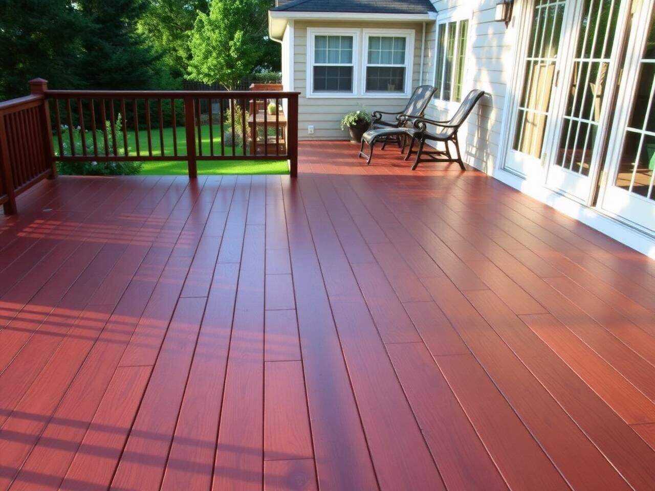 Backyard Deck Restain