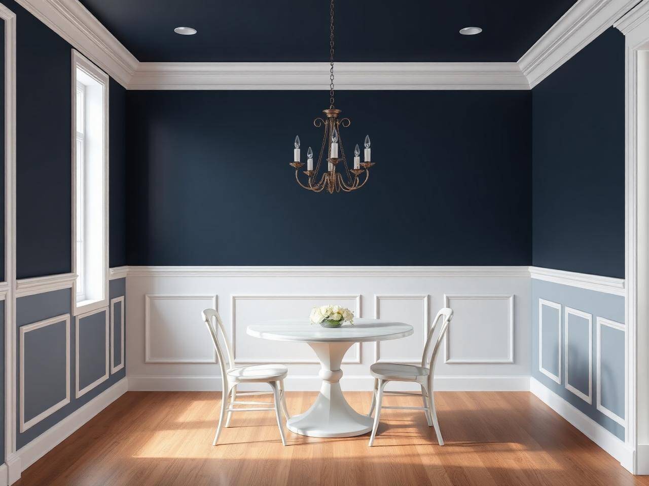 Navy Dining Room